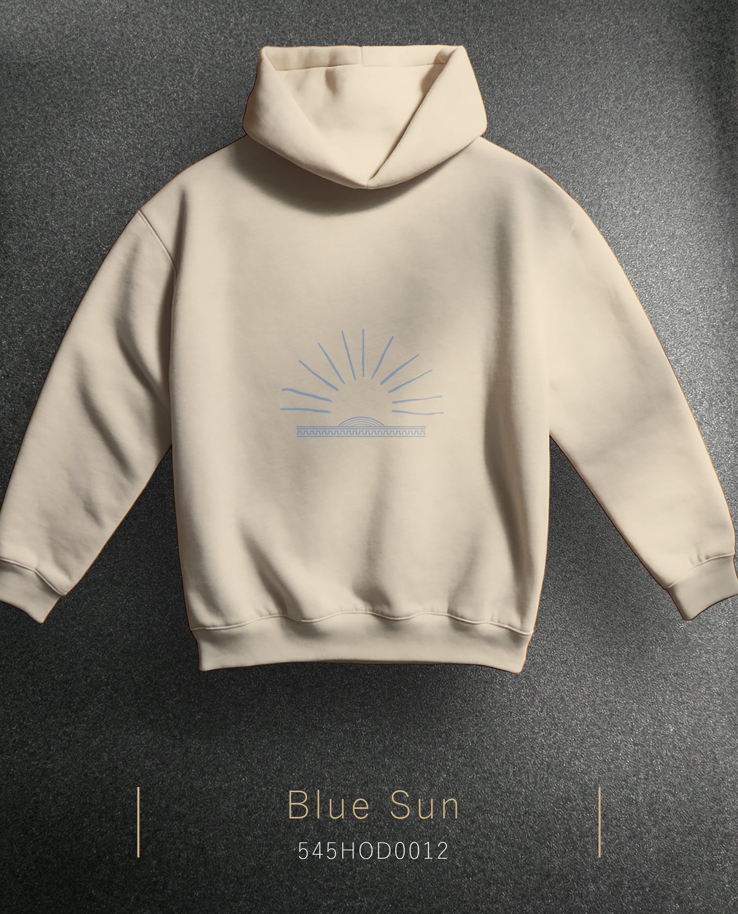Blue Sun Hoodie Kapüşonlu Sweatshirt (2 Renk)