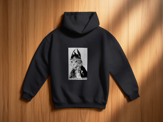 The Cat It's 545 Hoodie (Kapüşonlu Sweatshirt) (Renk: Siyah-Ekru) (545HOD0021)