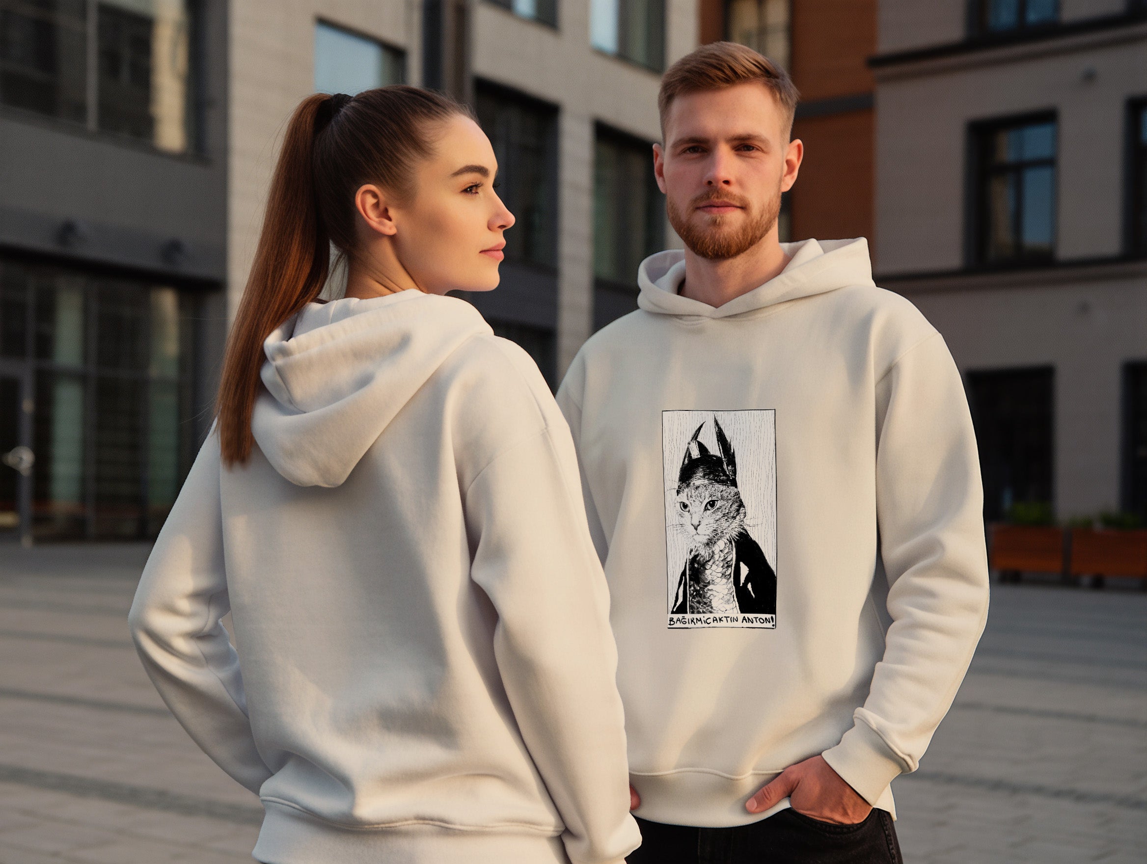 The Cat Anton Hoodie (Kapüşonlu Sweatshirt) (2 Renk)