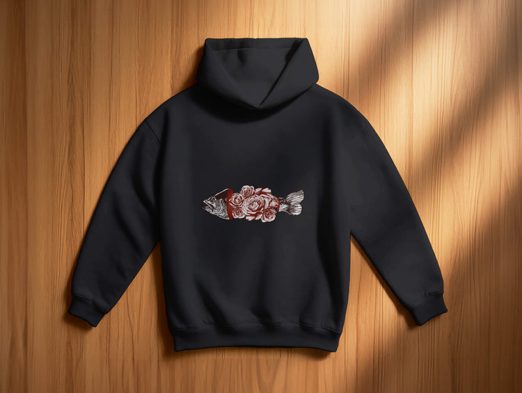 Fish & Rose Hoodie (Kapüşonlu Sweatshirt) (2 Renk)