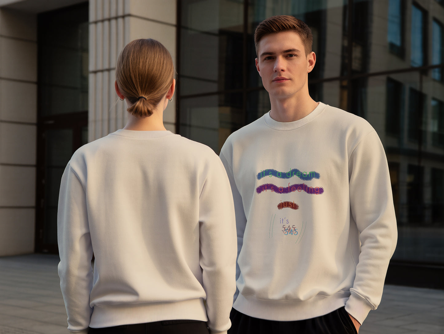 Just It's 545 Sweatshirt (Renk: Siyah-Ekru) (545SWT0001)