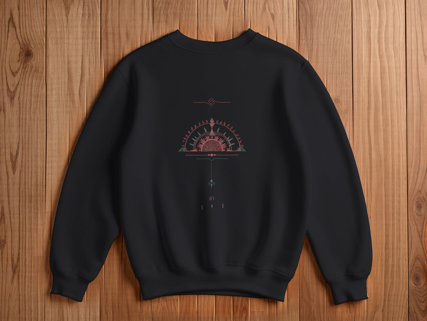 Sun It's 545 Sweatshirt (Renk: Siyah-Ekru) (545SWT0006)