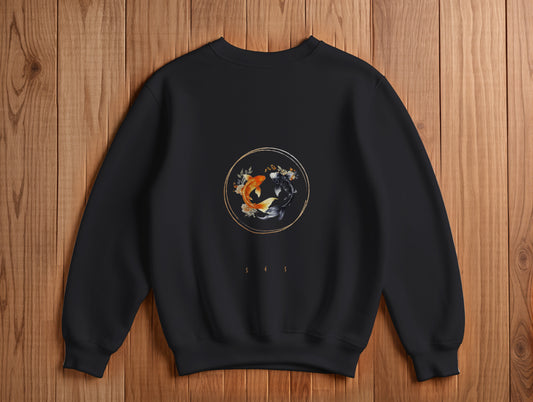 Koi It's 545 Sweatshirt (Renk: Siyah-Ekru) (545SWT0008)