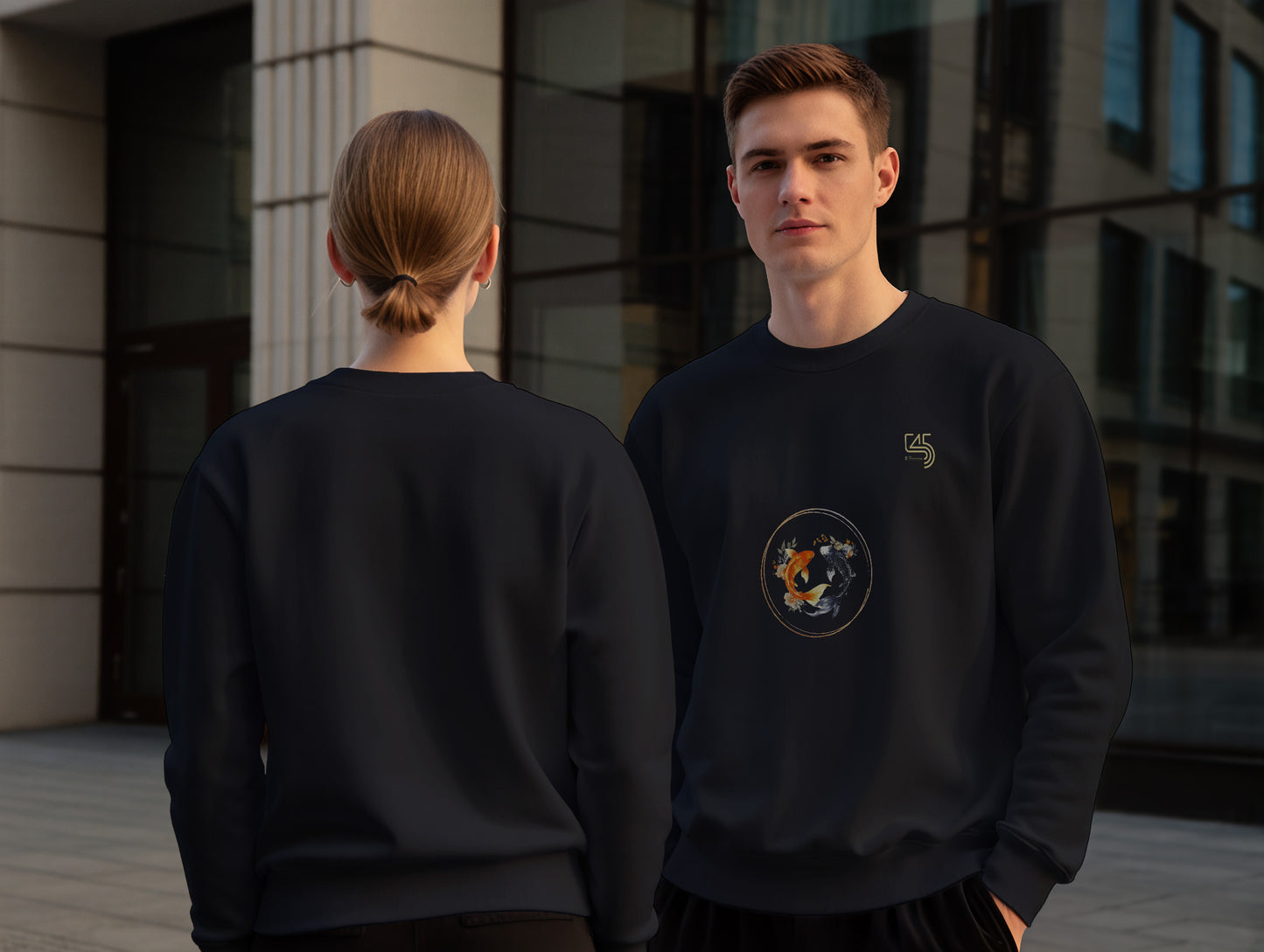 Koi It's 545 Sweatshirt (Renk: Siyah-Ekru) (545SWT0008)