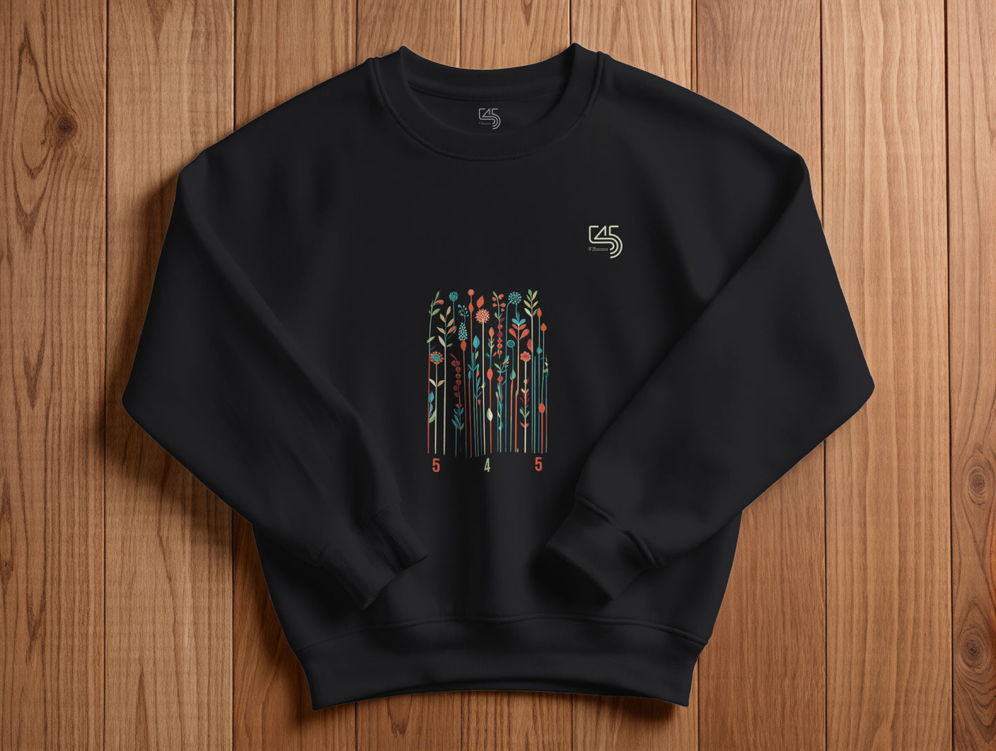 The Colors It's 545 Sweatshirt (Renk: Siyah-Ekru) (545SWT0009)