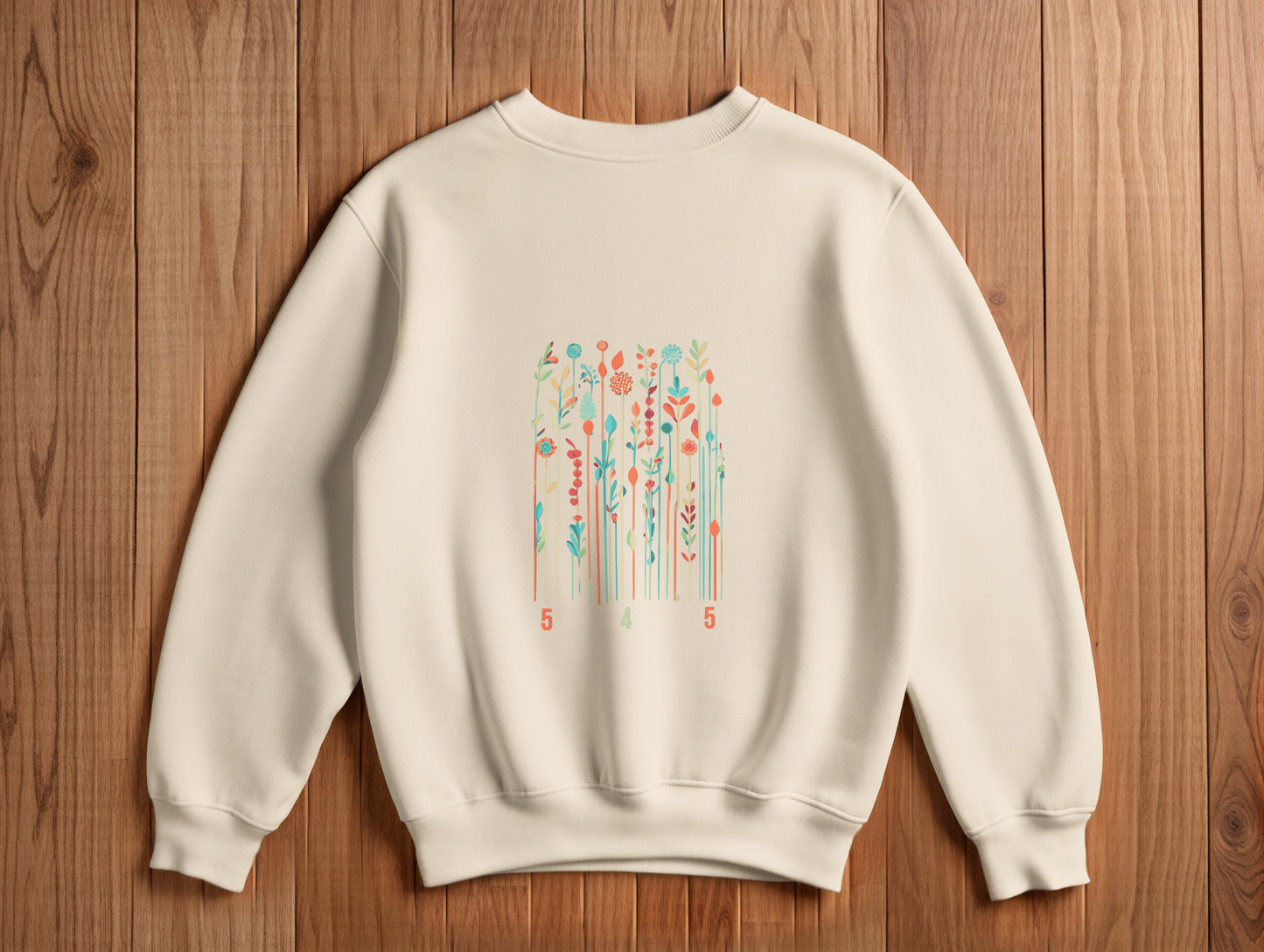 The Colors It's 545 Sweatshirt (Renk: Siyah-Ekru) (545SWT0009)