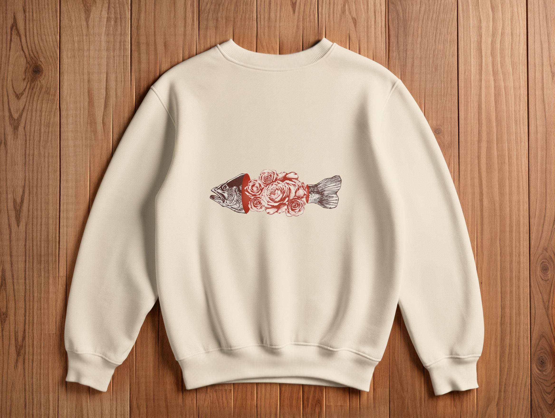 Fish & Rose Sweatshirt (2 Renk)