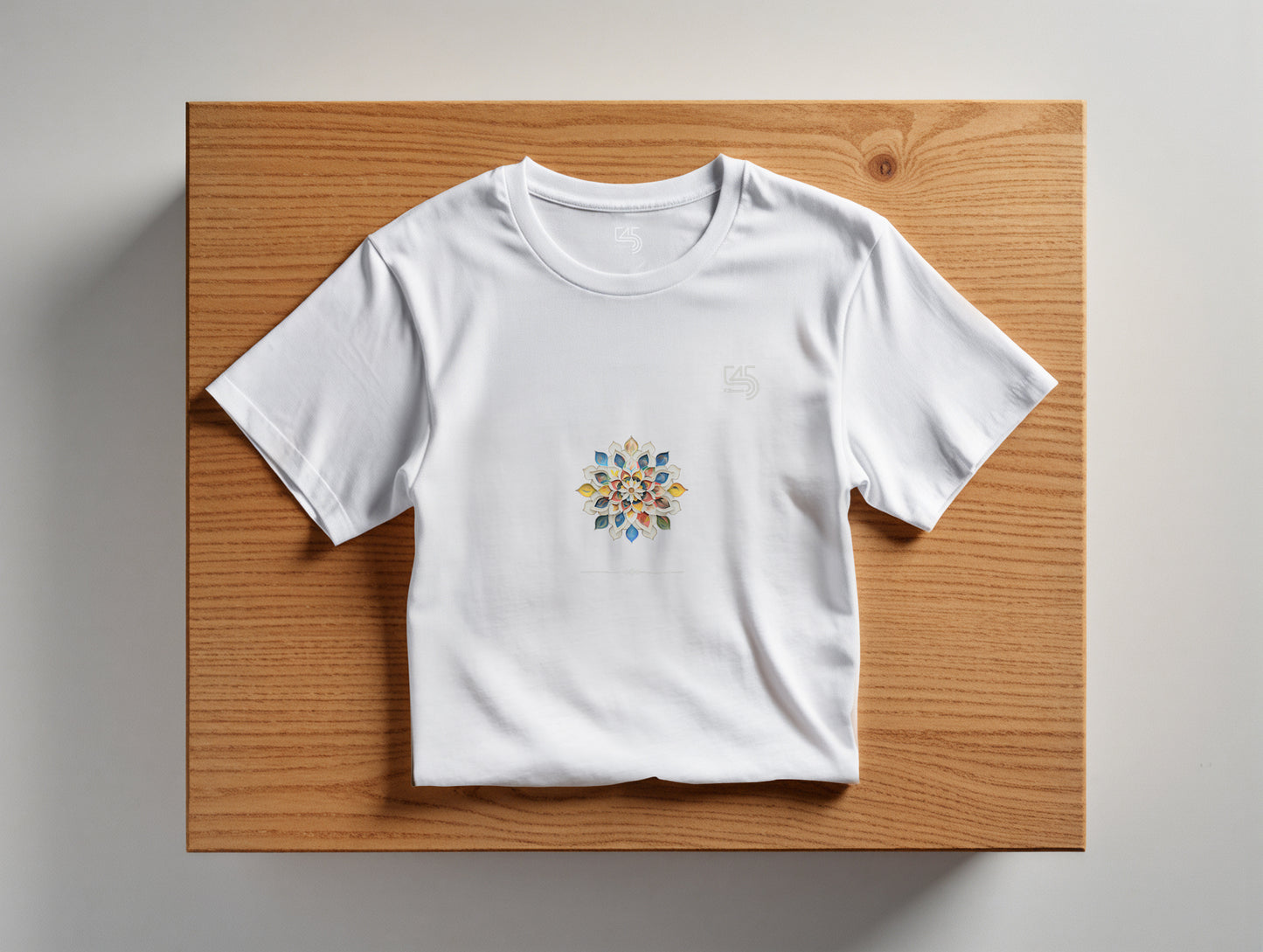 Flower it's 545 Over Size T-Shirt (Tişört) (Renk: Siyah-Beyaz) (545TSHO0004)