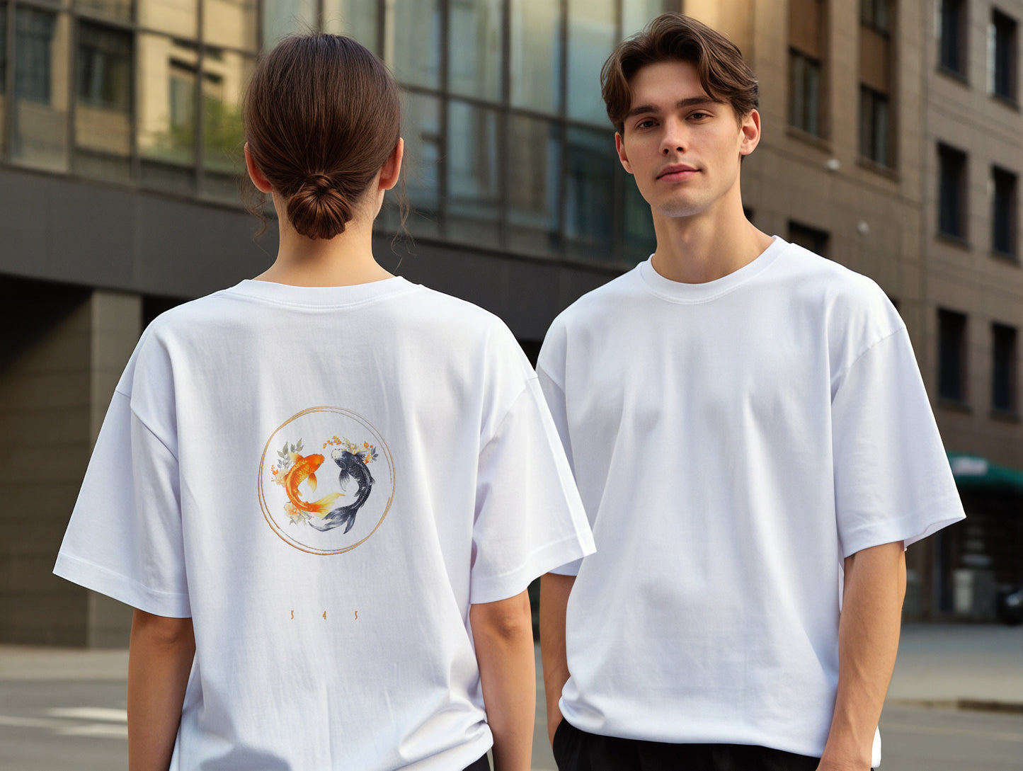 Koi it's 545 Over Size T-Shirt (Tişört) (Renk: Siyah-Beyaz) (545TSHO0007)