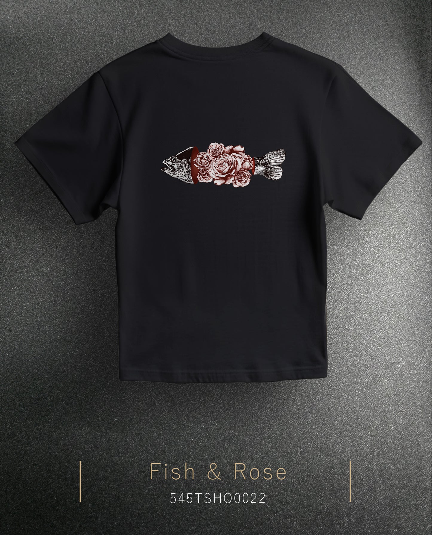 Fish & Rose Over Size T-Shirt (Tişört) 2 Renk