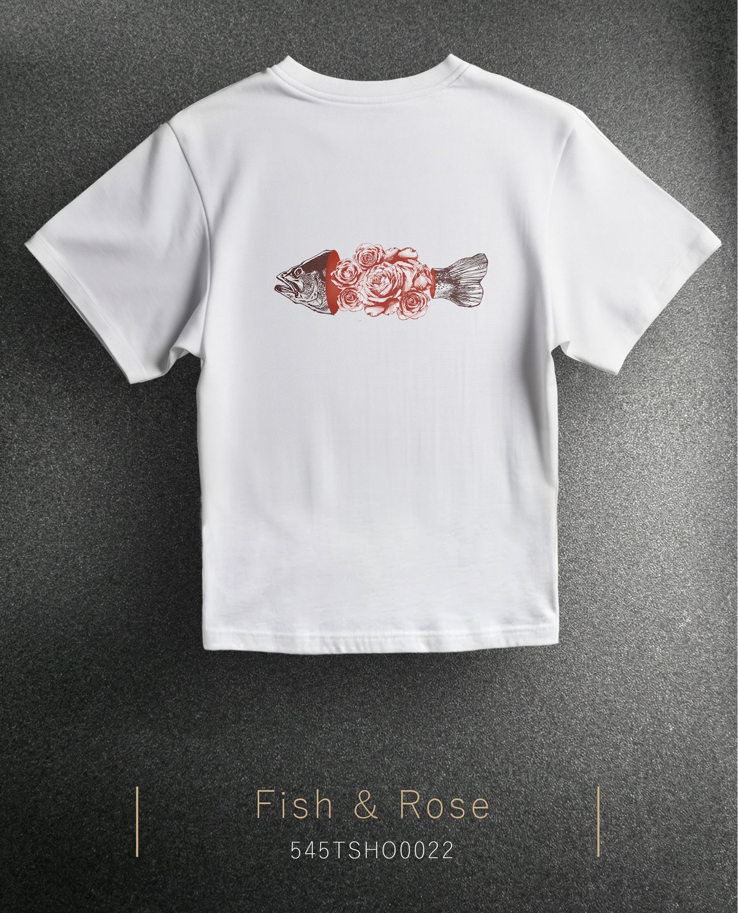 Fish & Rose Over Size T-Shirt (Tişört) 2 Renk