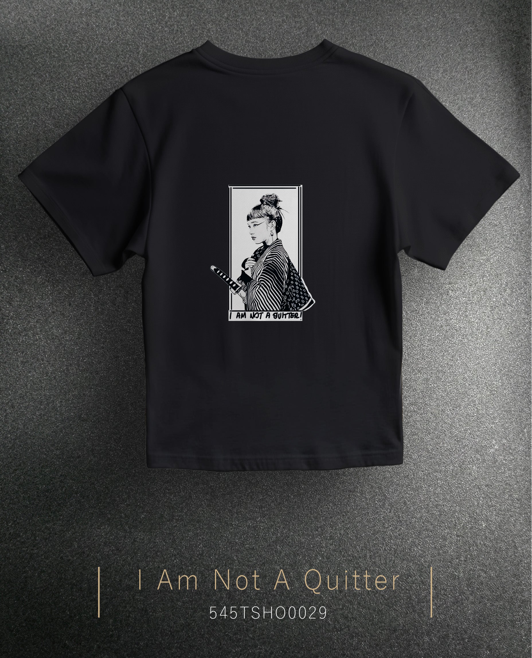 Sharp Silence "I Am Not a Quitter" Over Size T-Shirt (Tişört) 2 Renk