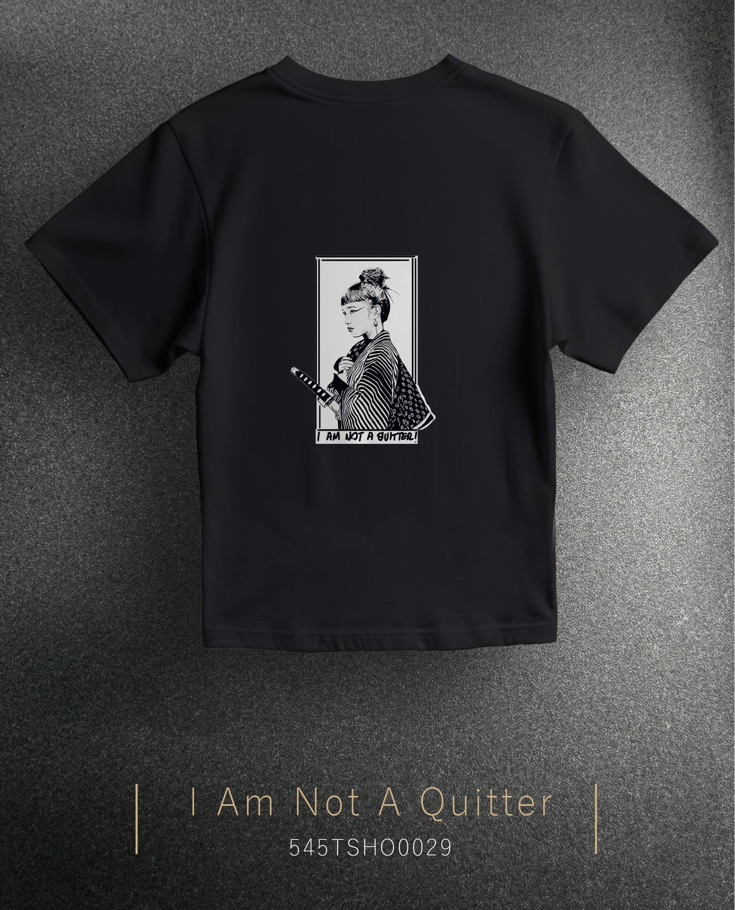 Sharp Silence "I Am Not a Quitter" Over Size T-Shirt (Tişört) 2 Renk