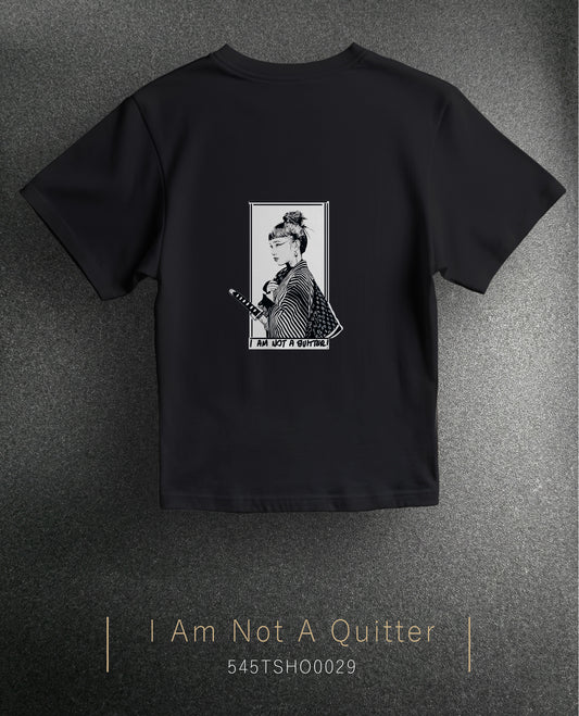 Sharp Silence "I Am Not a Quitter" Over Size T-Shirt (Tişört) 2 Renk