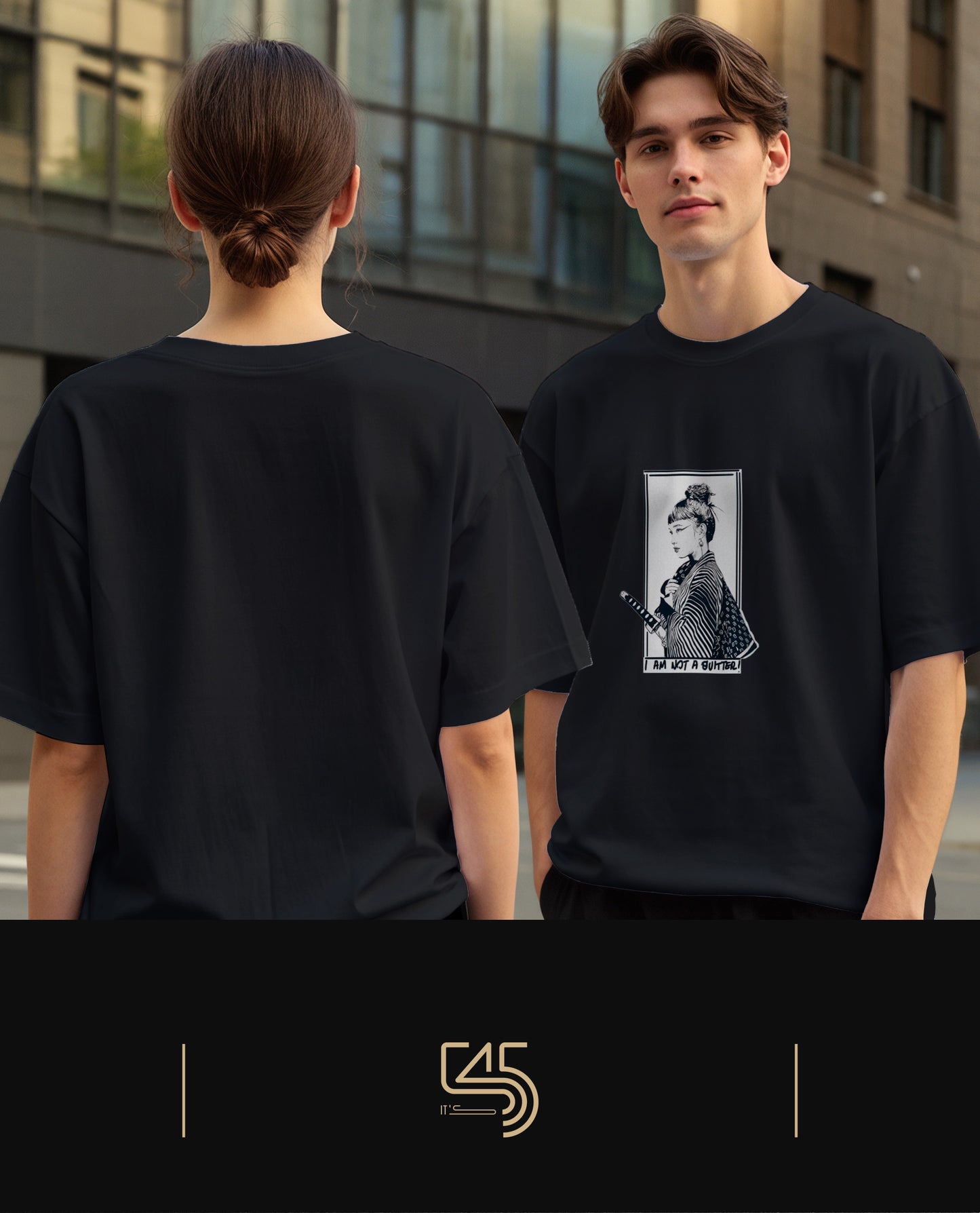 Sharp Silence "I Am Not a Quitter" Over Size T-Shirt (Tişört) 2 Renk