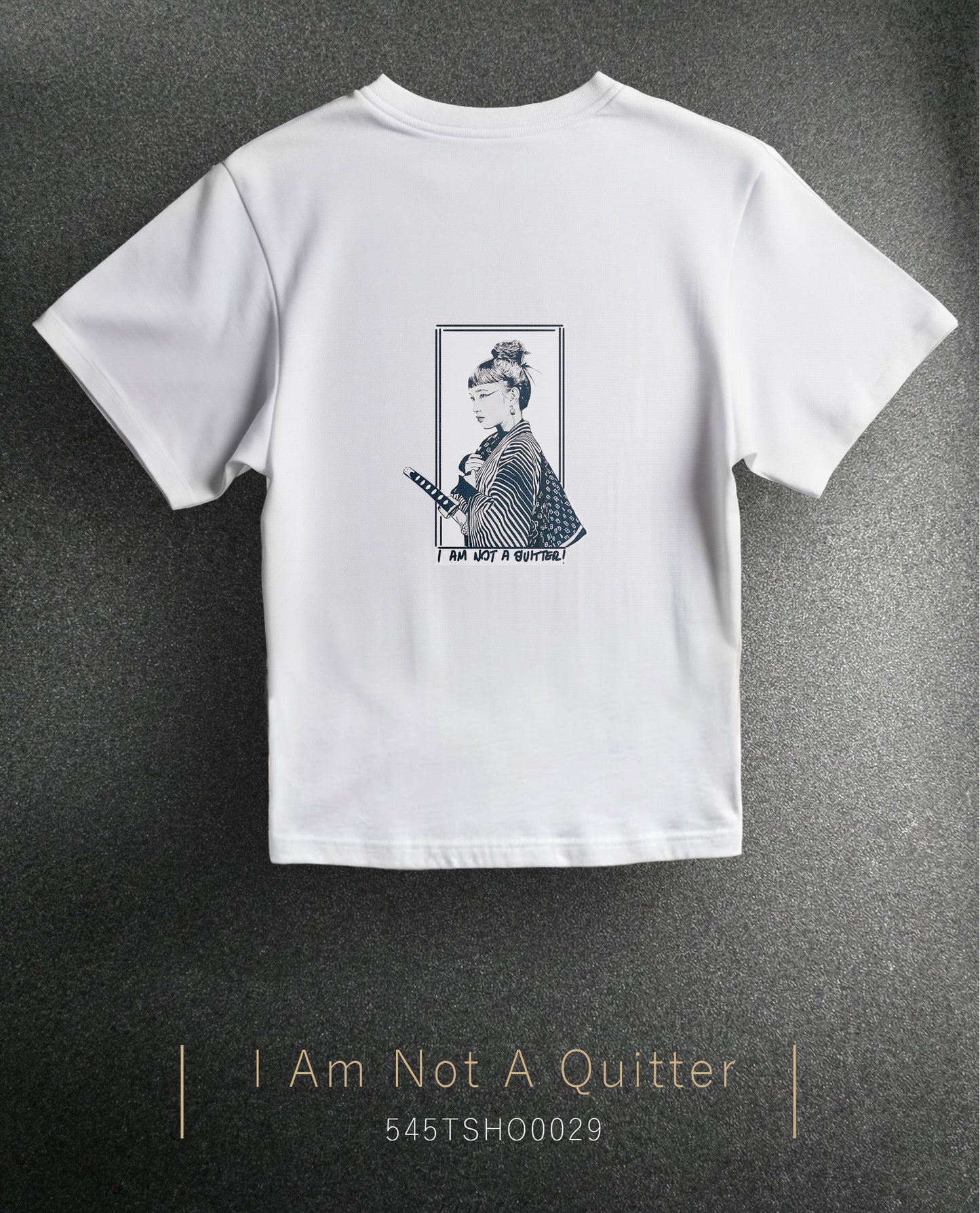 Sharp Silence "I Am Not a Quitter" Over Size T-Shirt (Tişört) 2 Renk