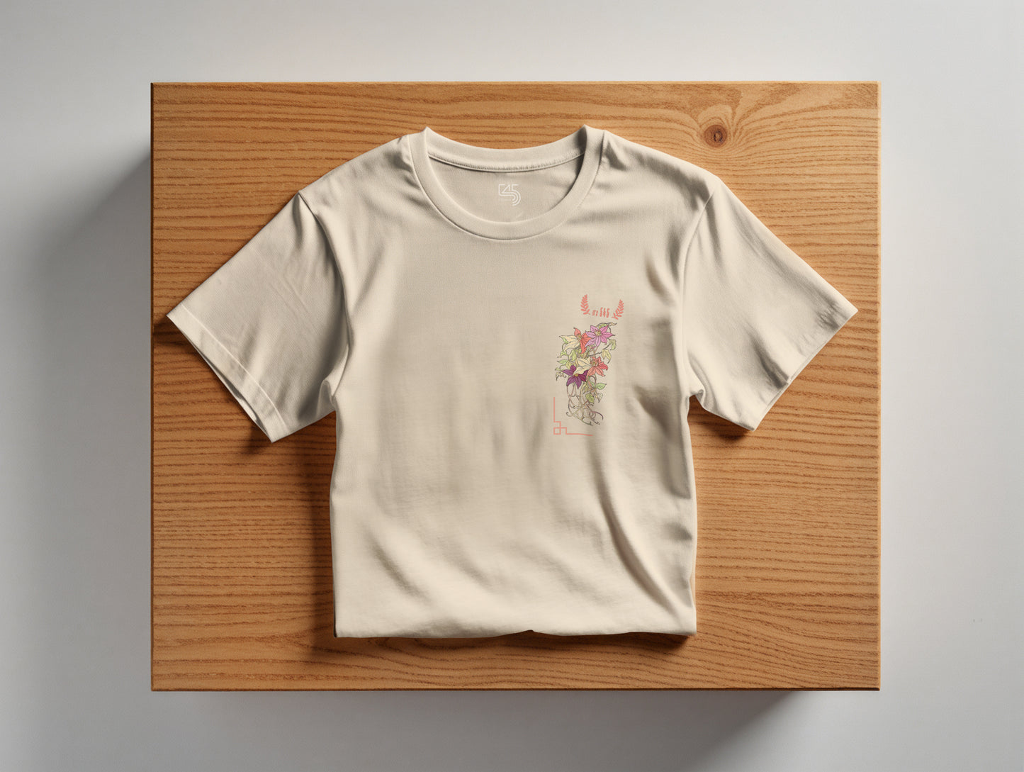 Flower it's 545 Regular Size T-Shirt (Tişört) (Renk: 7 Farklı Renk) (545TSHR0003)