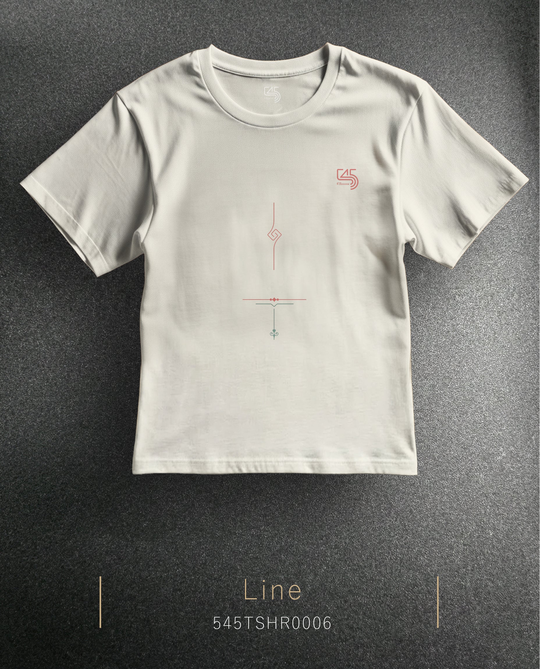 Line Regular Size T-Shirt (T-Shirt) 7 Colors