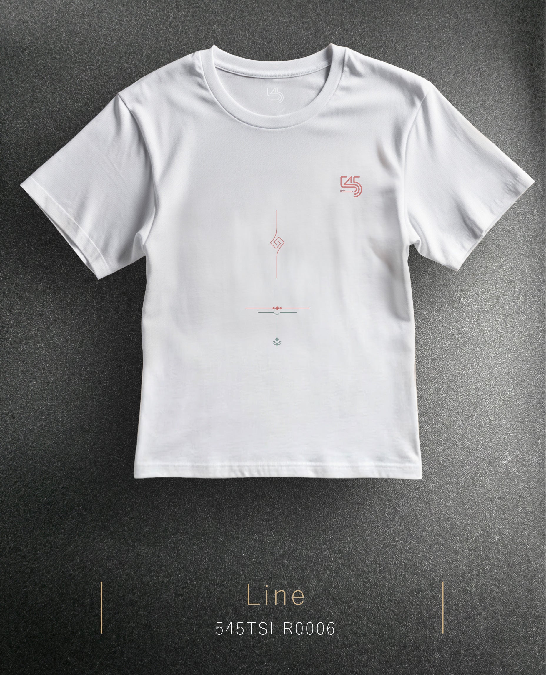Line Regular Size T-Shirt (T-Shirt) 7 Colors