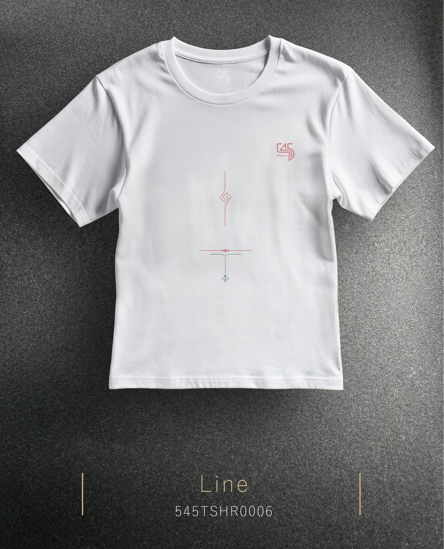 Line Regular Size T-Shirt (T-Shirt) 7 Colors
