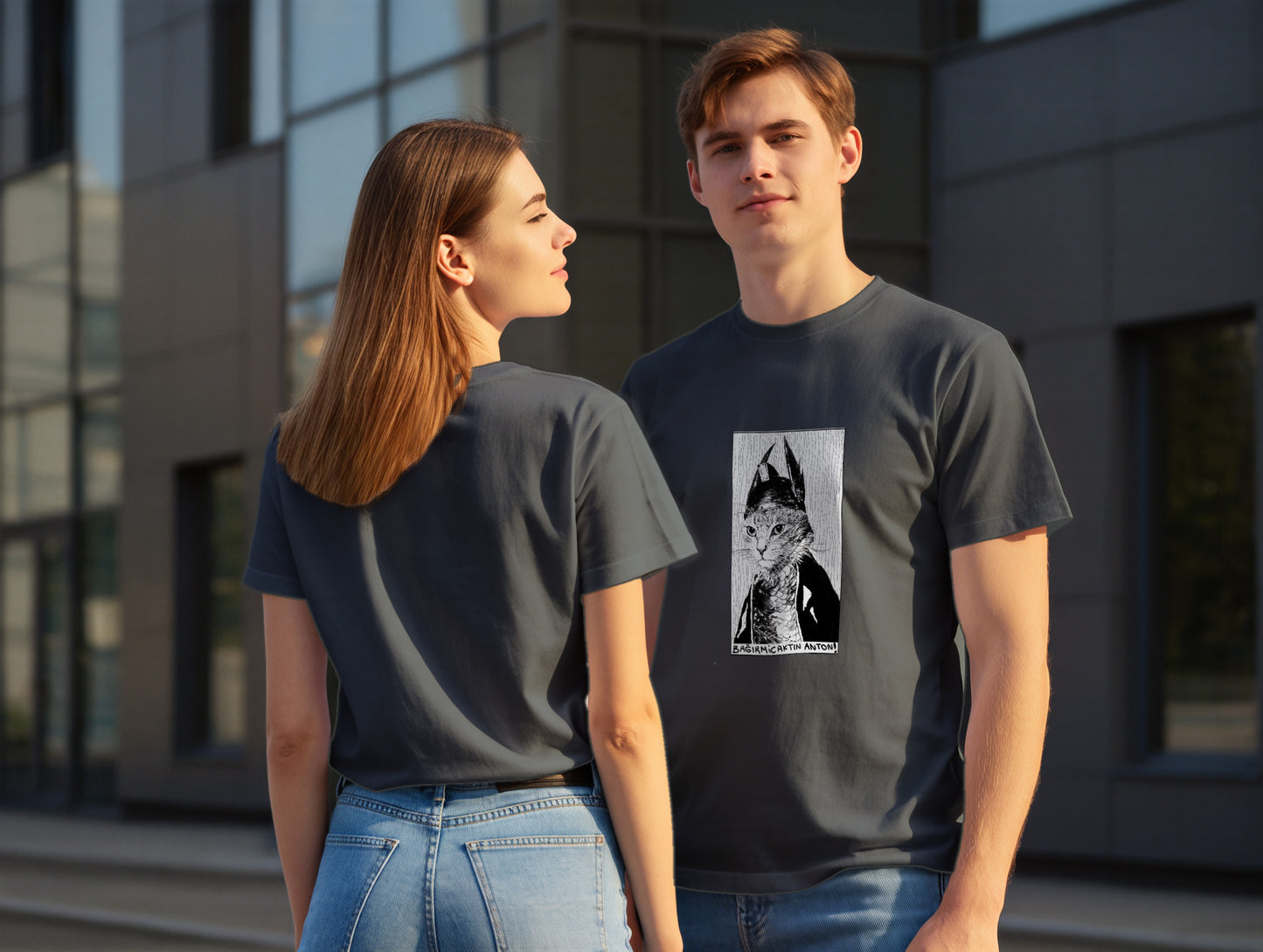 The Cat it's 545 Regular Size T-Shirt (Tişört) (Renk: 7 Farklı Renk) (545TSHR0021)