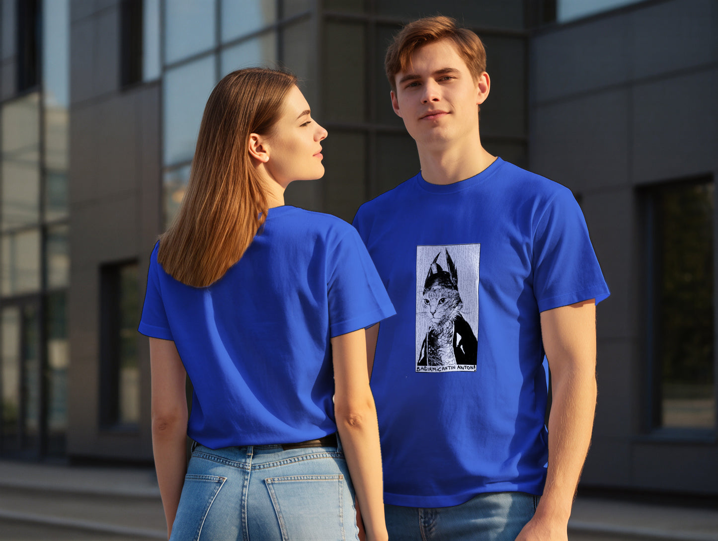 The Cat it's 545 Regular Size T-Shirt (Tişört) (Renk: 7 Farklı Renk) (545TSHR0021)