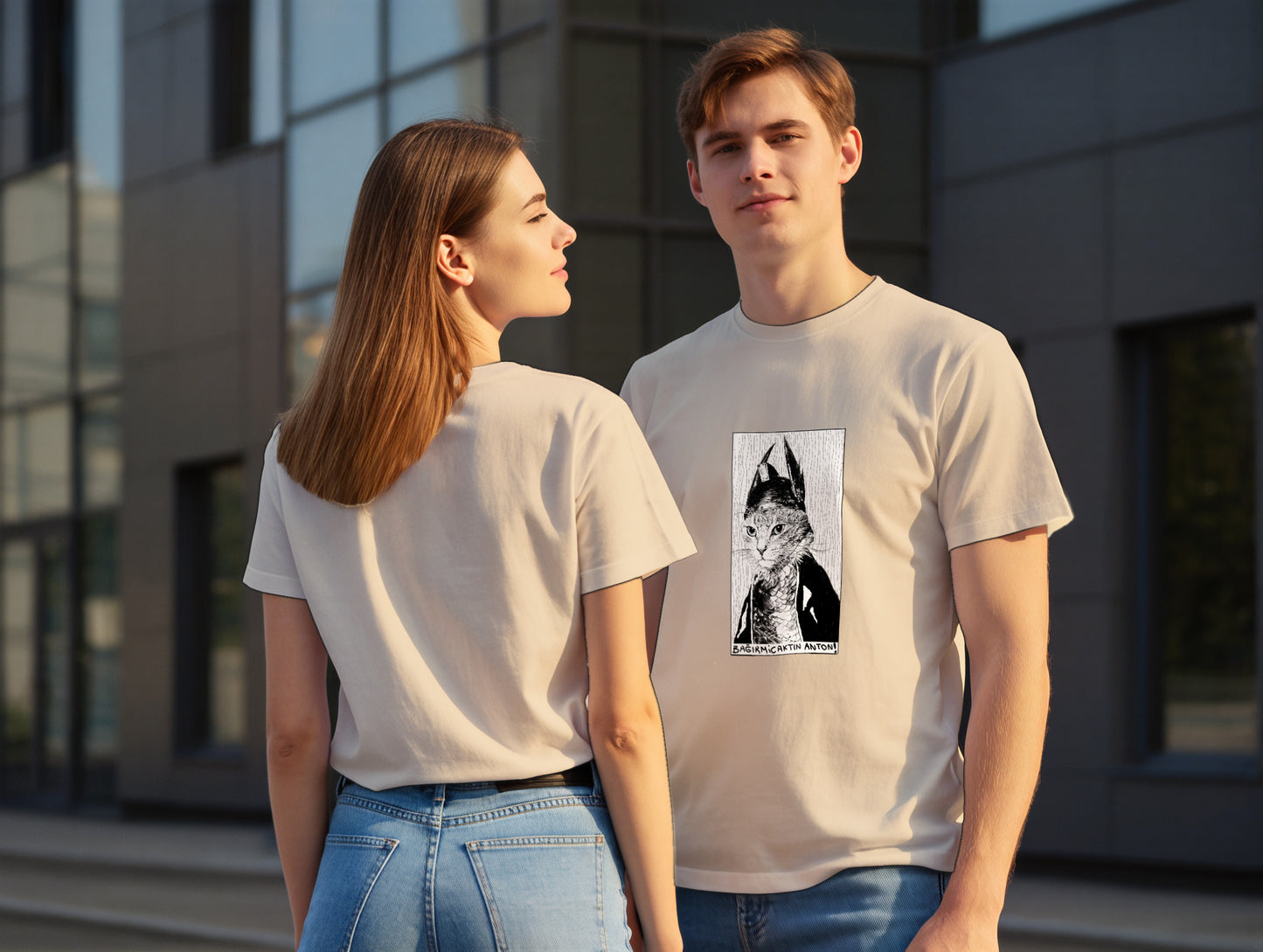 The Cat it's 545 Regular Size T-Shirt (Tişört) (Renk: 7 Farklı Renk) (545TSHR0021)