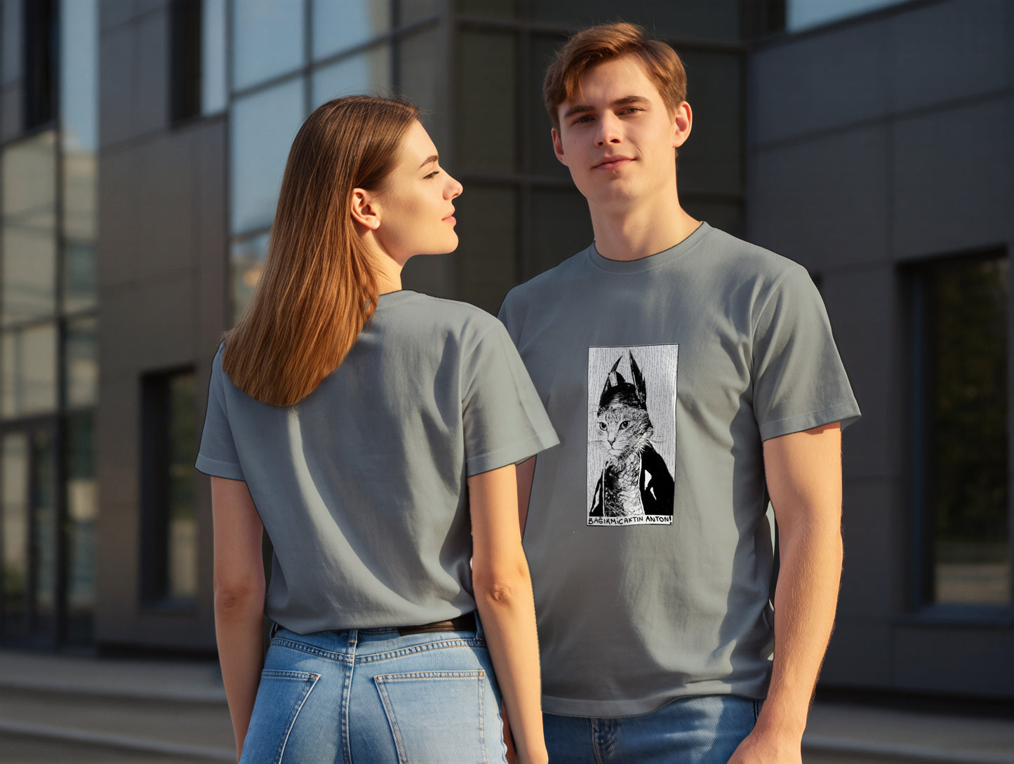 The Cat it's 545 Regular Size T-Shirt (Tişört) (Renk: 7 Farklı Renk) (545TSHR0021)