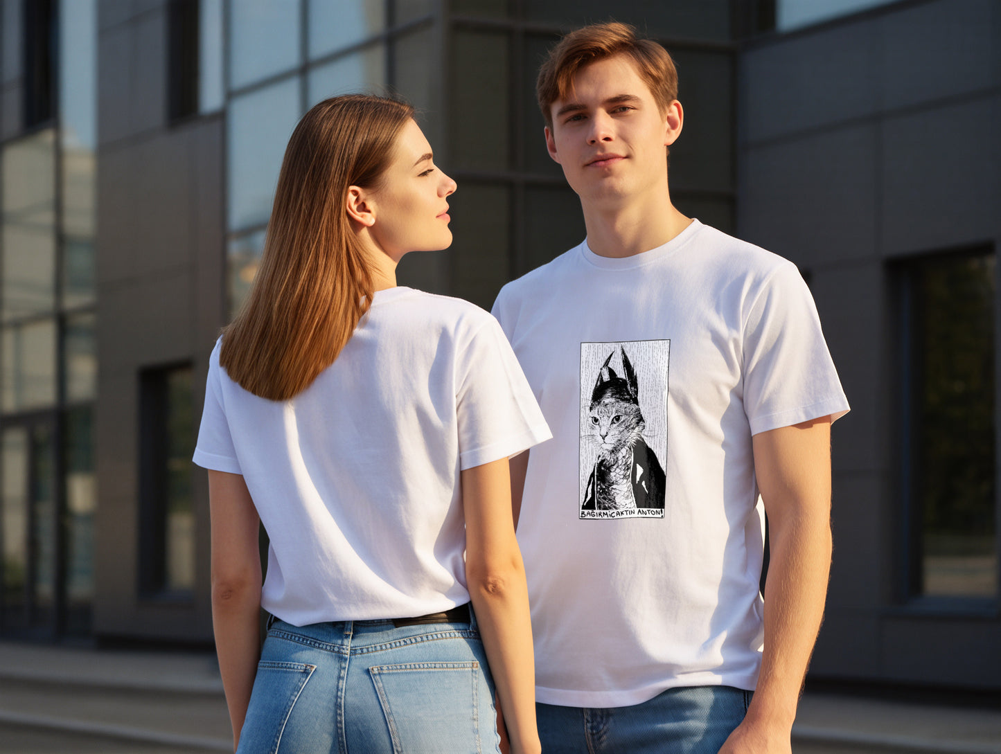 The Cat it's 545 Regular Size T-Shirt (Tişört) (Renk: 7 Farklı Renk) (545TSHR0021)