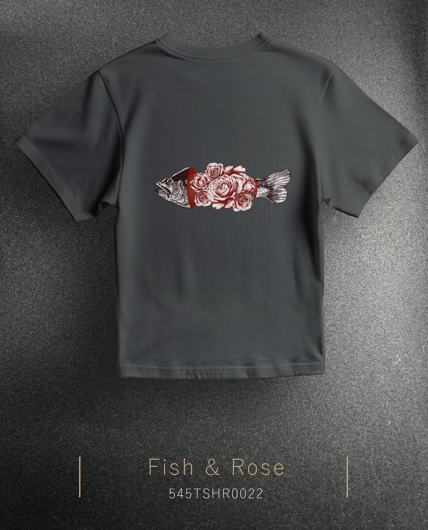 Fish & Rose Regular Size T-Shirt (7 Colors)