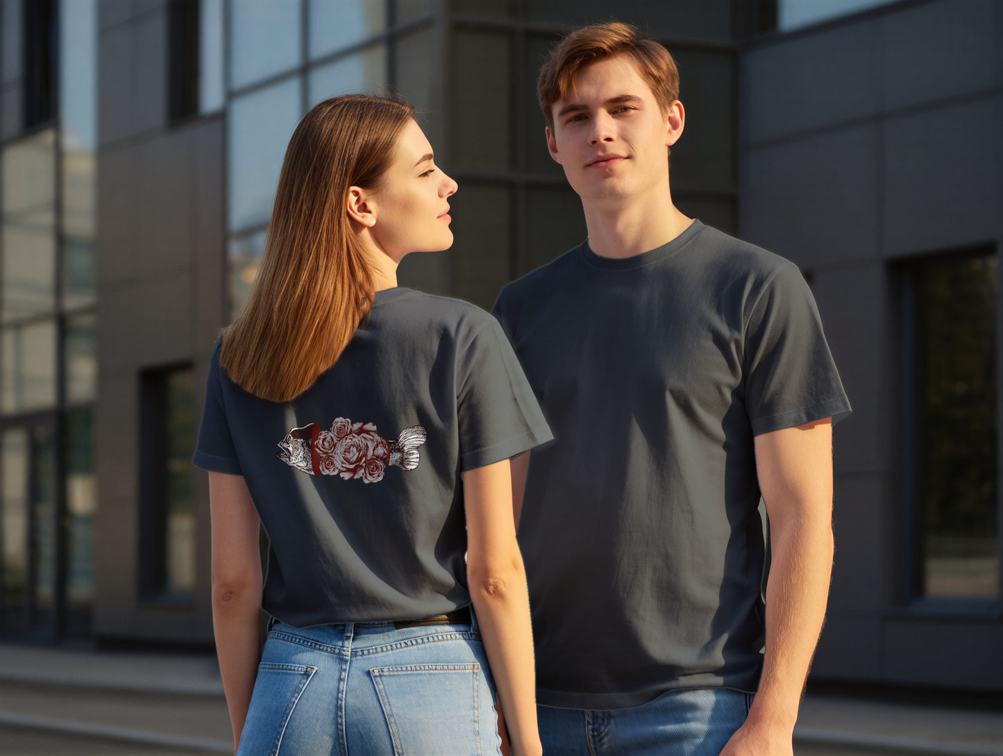 Fish & Rose it's 545 Regular Size T-Shirt (Tişört) (Renk: 7 Farklı Renk) (545TSHR0022)