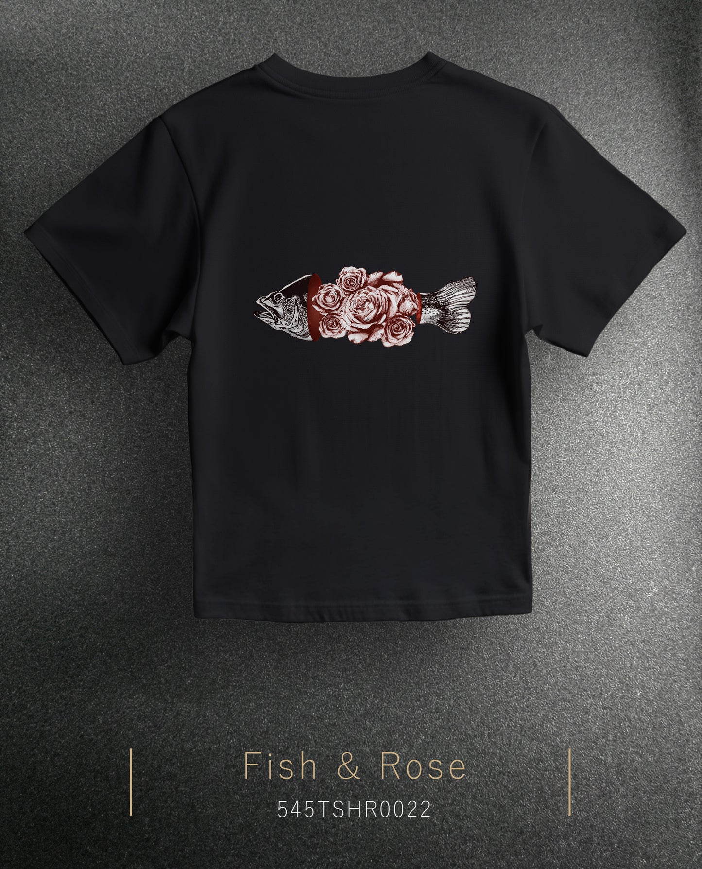 Fish & Rose Regular Size T-Shirt (7 Colors)