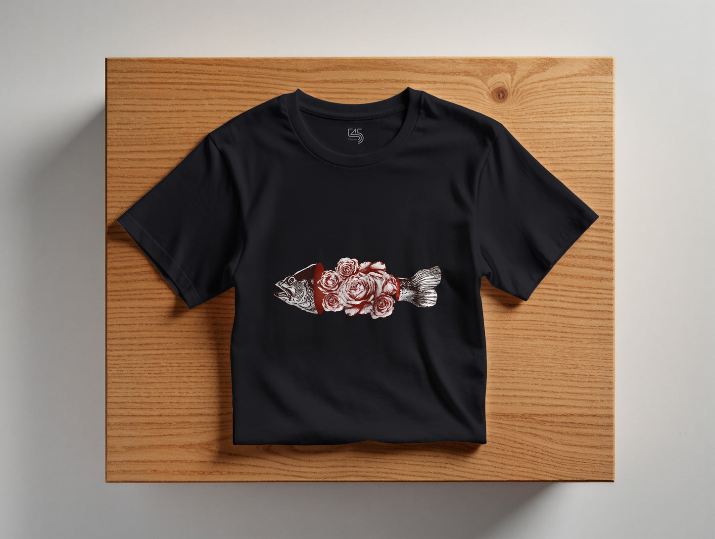 Fish & Rose it's 545 Regular Size T-Shirt (Tişört) (Renk: 7 Farklı Renk) (545TSHR0022)