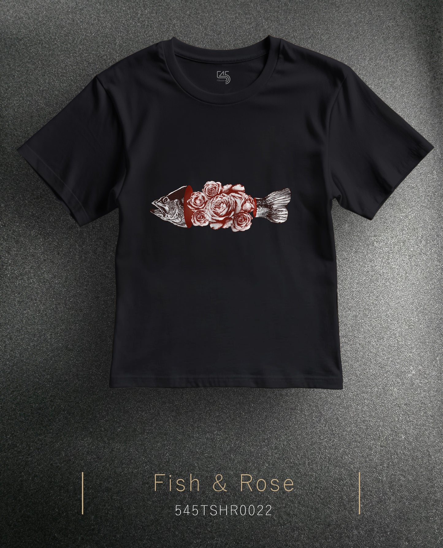 Fish & Rose Regular Size T-Shirt (7 Colors)