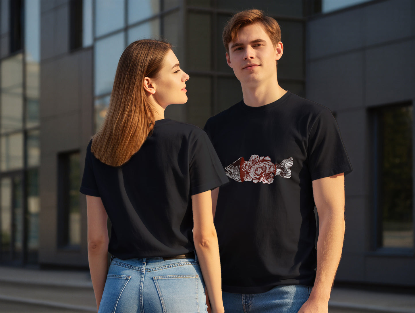 Fish & Rose it's 545 Regular Size T-Shirt (Tişört) (Renk: 7 Farklı Renk) (545TSHR0022)