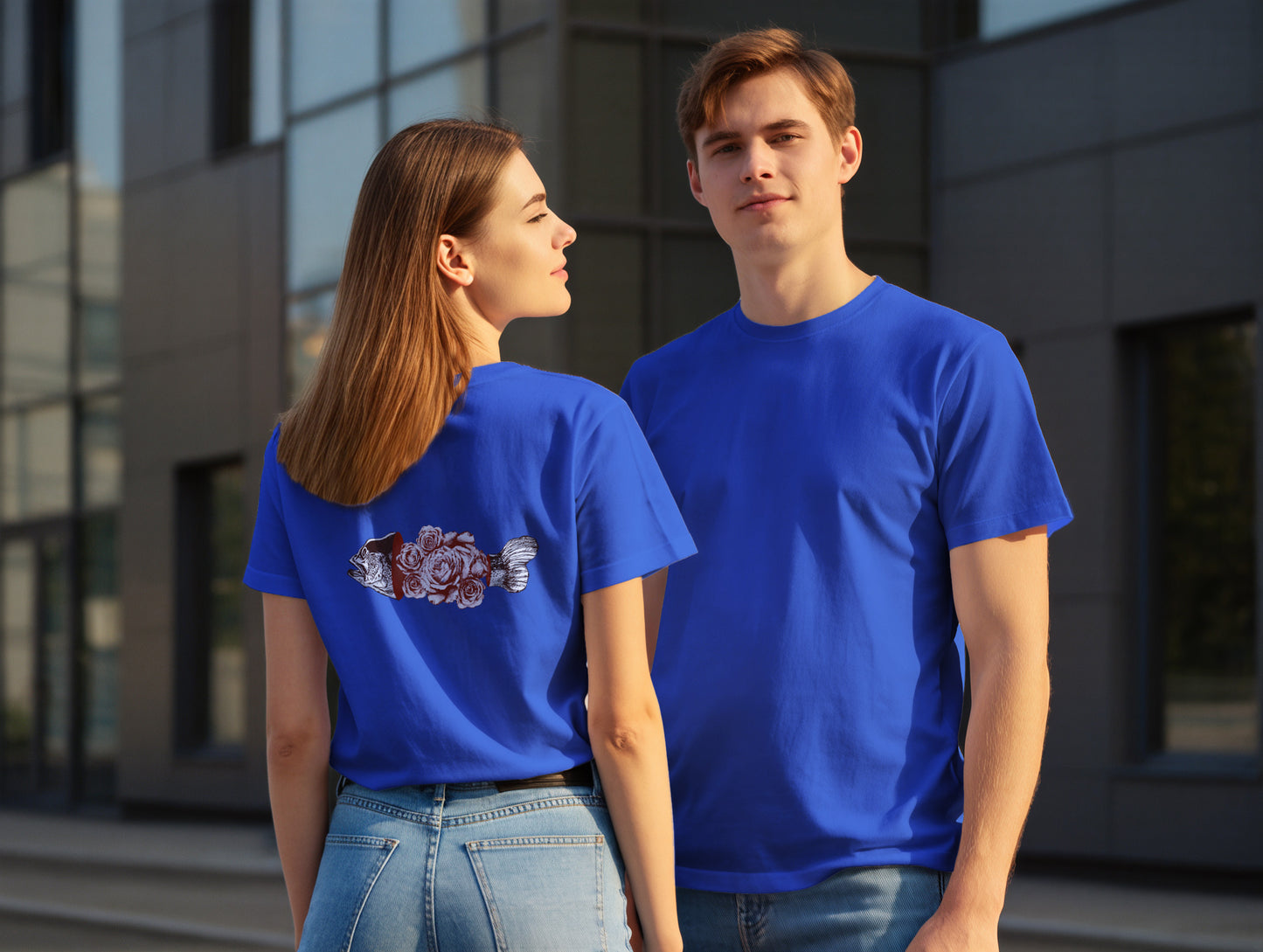 Fish & Rose it's 545 Regular Size T-Shirt (Tişört) (Renk: 7 Farklı Renk) (545TSHR0022)