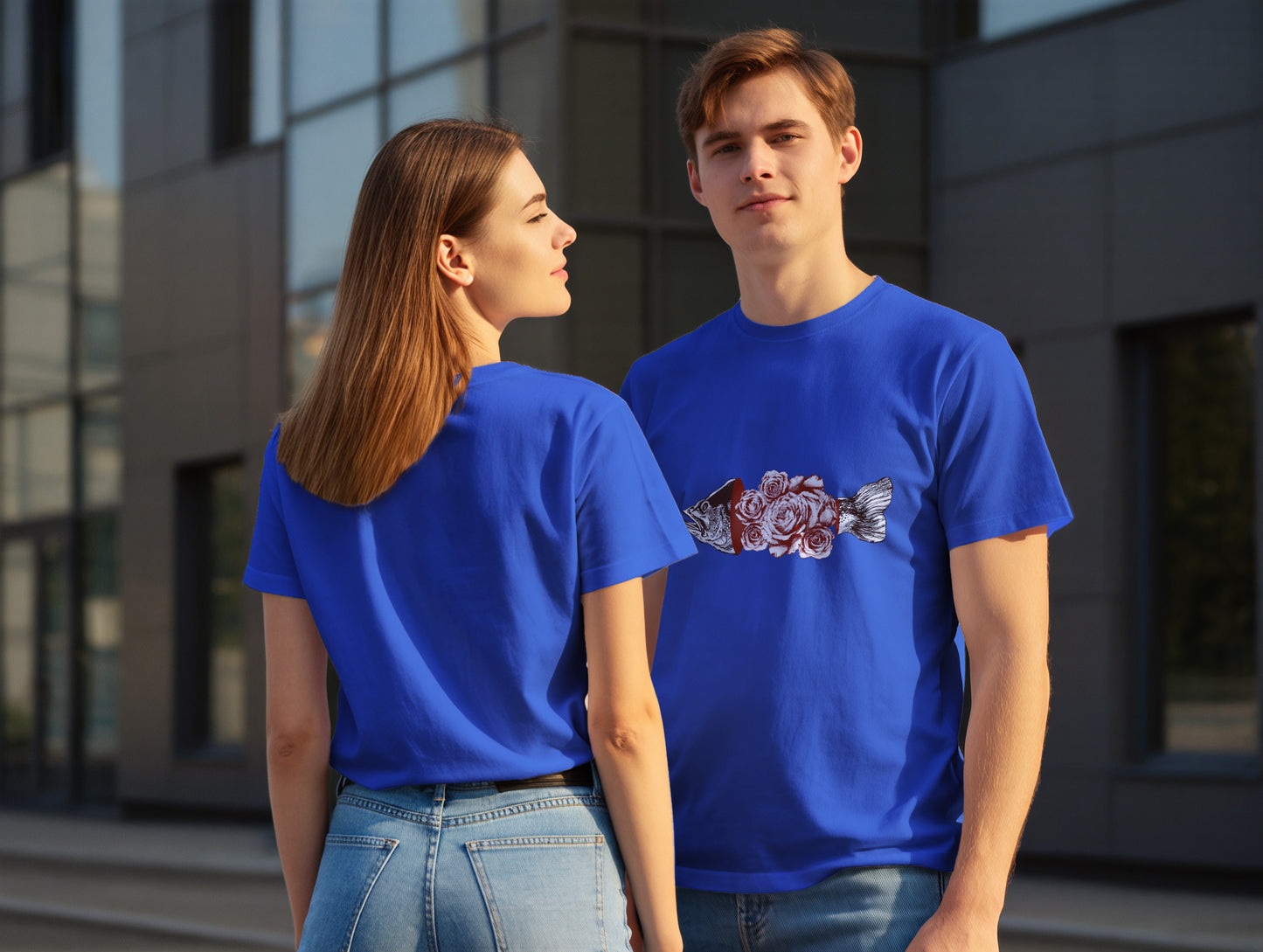 Fish & Rose it's 545 Regular Size T-Shirt (Tişört) (Renk: 7 Farklı Renk) (545TSHR0022)