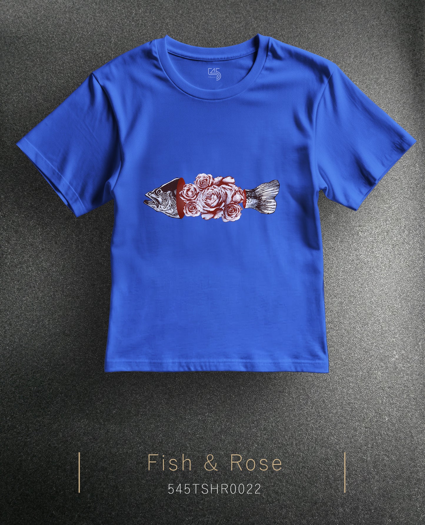 Fish & Rose Regular Size T-Shirt (7 Colors)