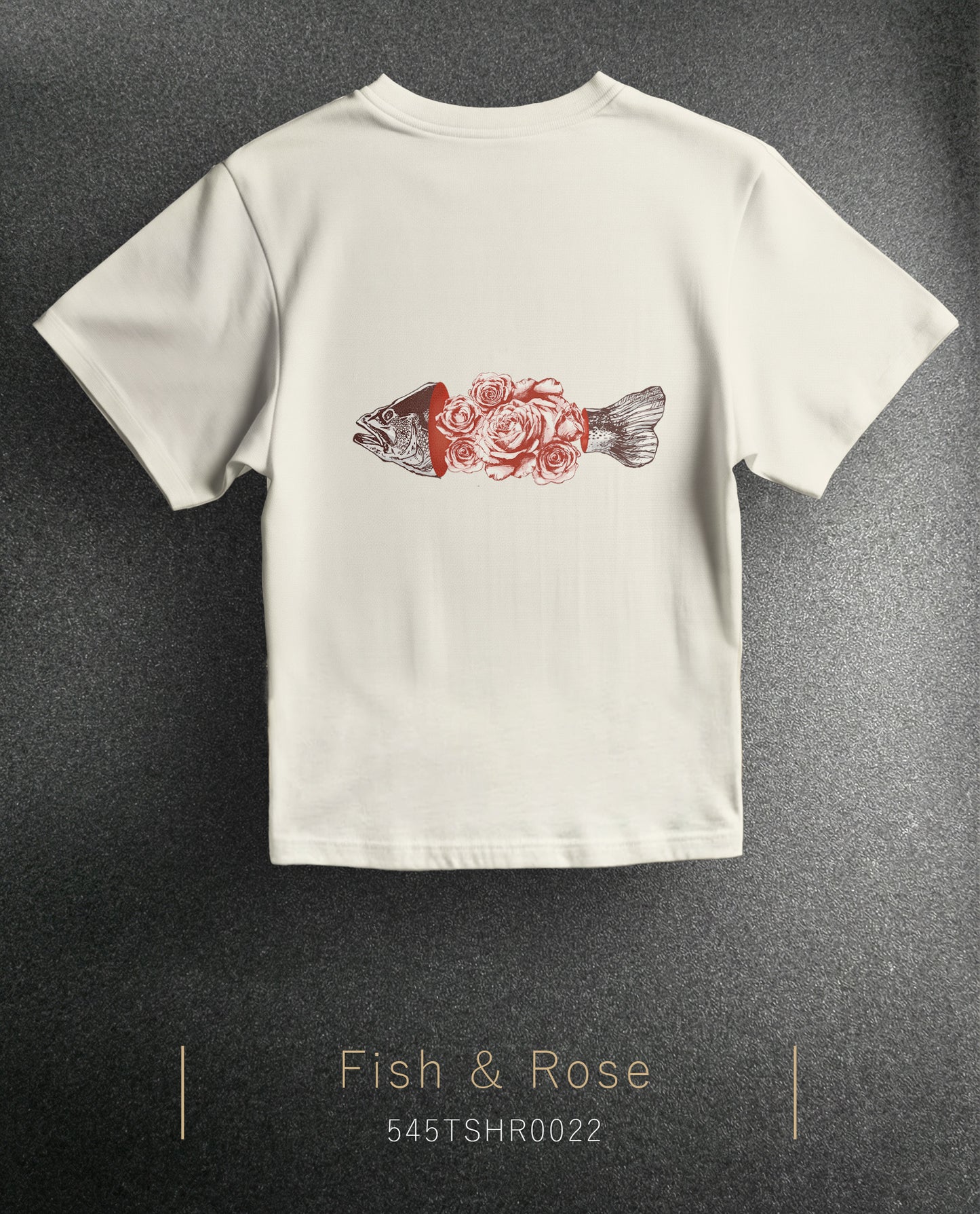 Fish & Rose Regular Size T-Shirt (7 Colors)