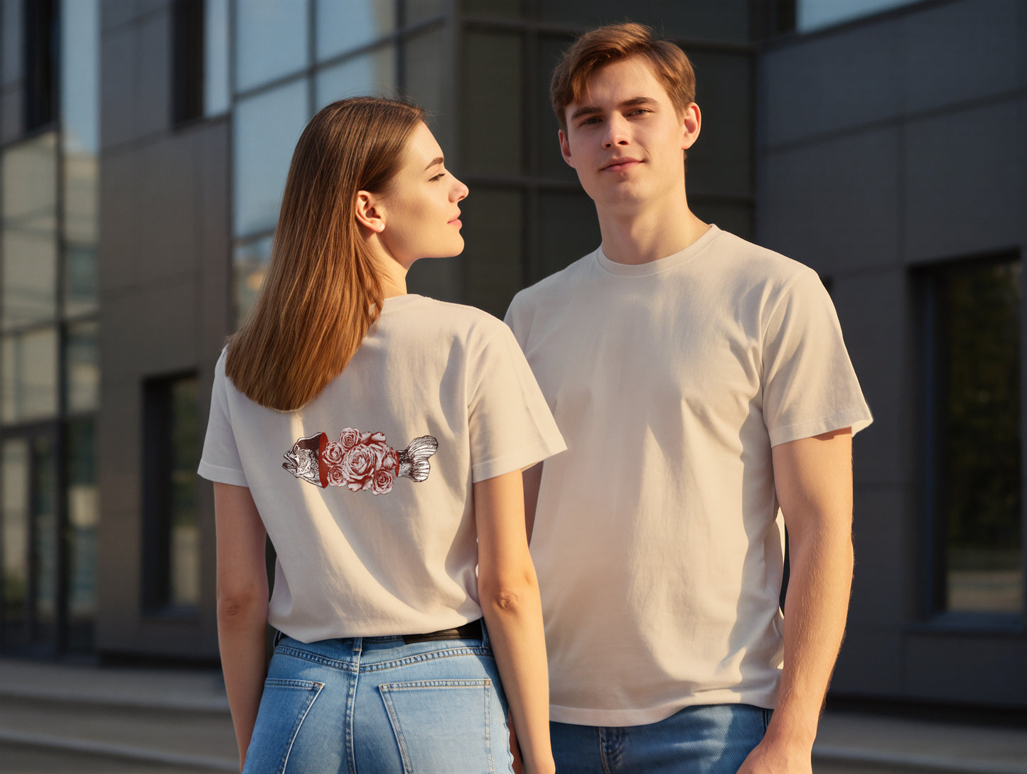 Fish & Rose it's 545 Regular Size T-Shirt (Tişört) (Renk: 7 Farklı Renk) (545TSHR0022)