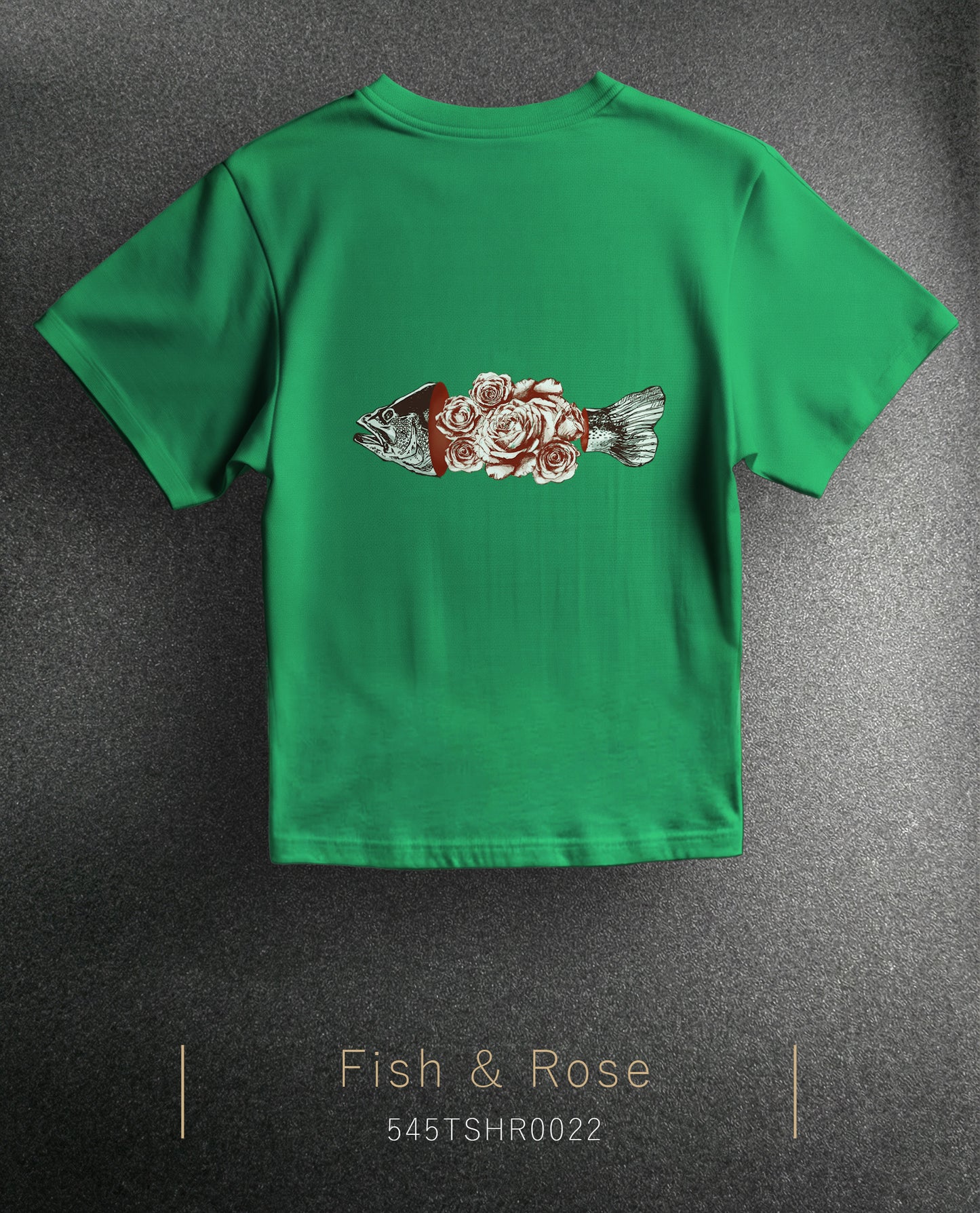 Fish & Rose Regular Size T-Shirt (7 Colors)