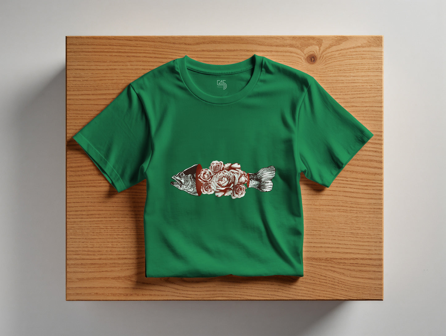 Fish & Rose it's 545 Regular Size T-Shirt (Tişört) (Renk: 7 Farklı Renk) (545TSHR0022)