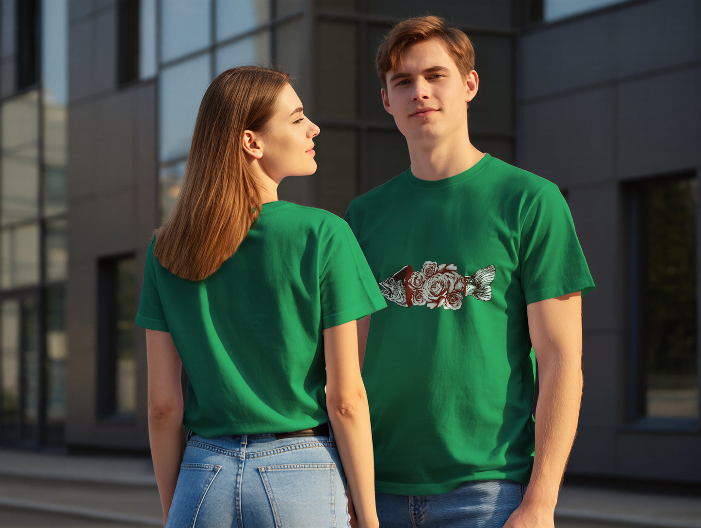 Fish & Rose it's 545 Regular Size T-Shirt (Tişört) (Renk: 7 Farklı Renk) (545TSHR0022)