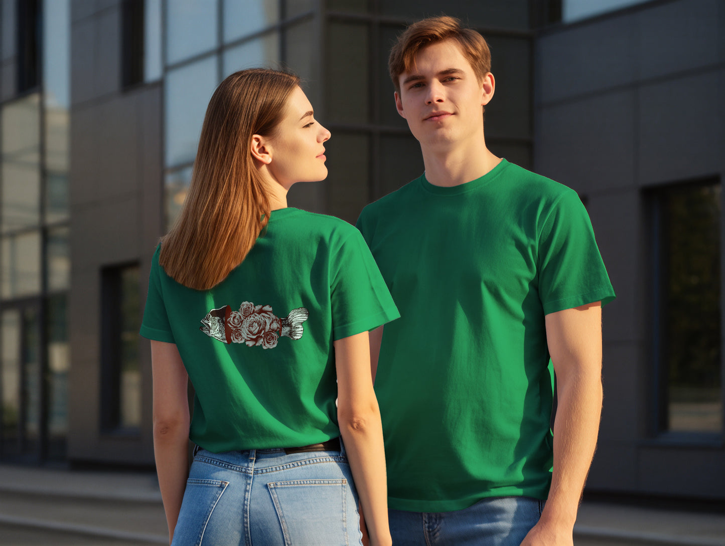 Fish & Rose it's 545 Regular Size T-Shirt (Tişört) (Renk: 7 Farklı Renk) (545TSHR0022)