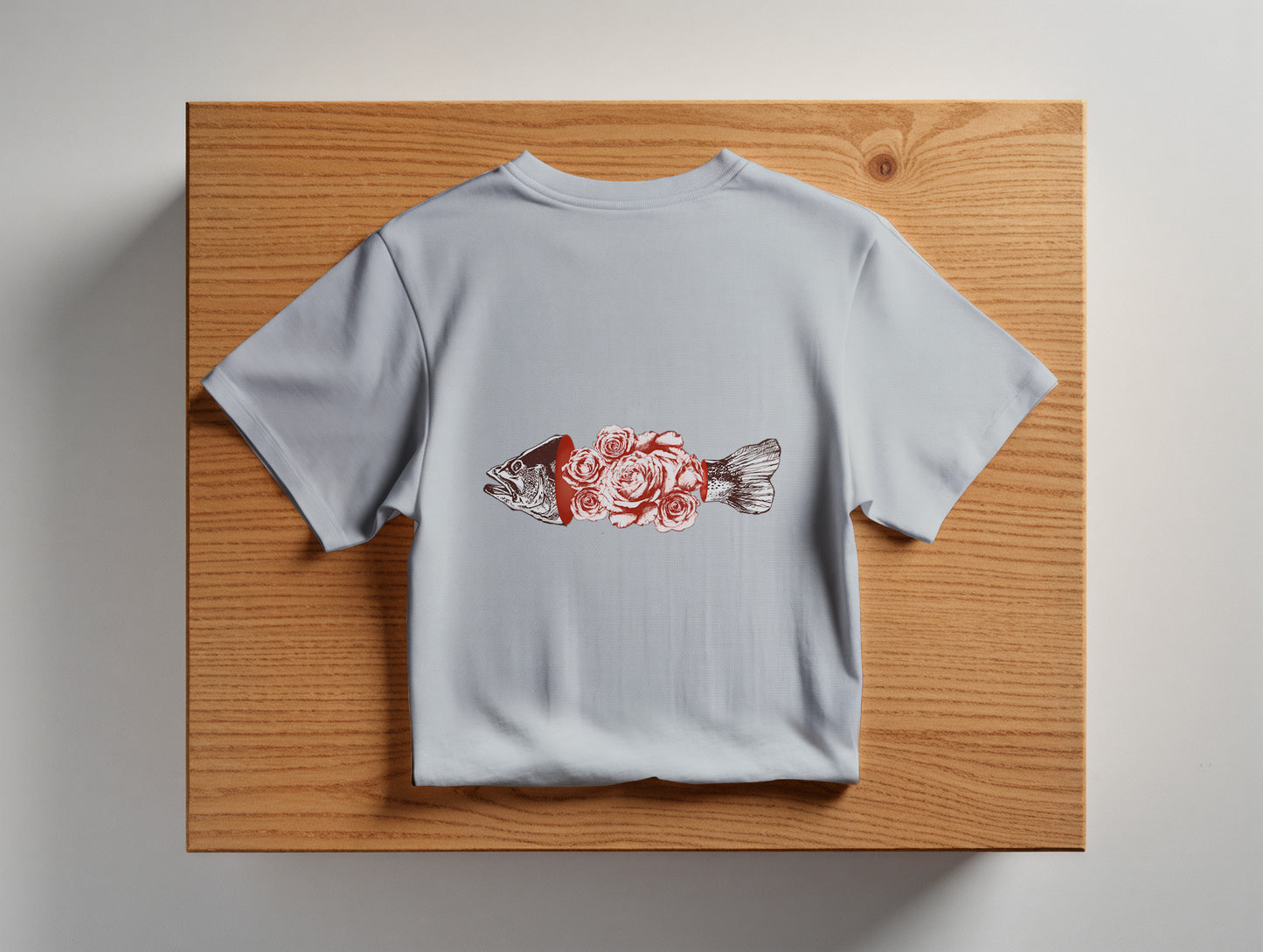 Fish & Rose it's 545 Regular Size T-Shirt (Tişört) (Renk: 7 Farklı Renk) (545TSHR0022)