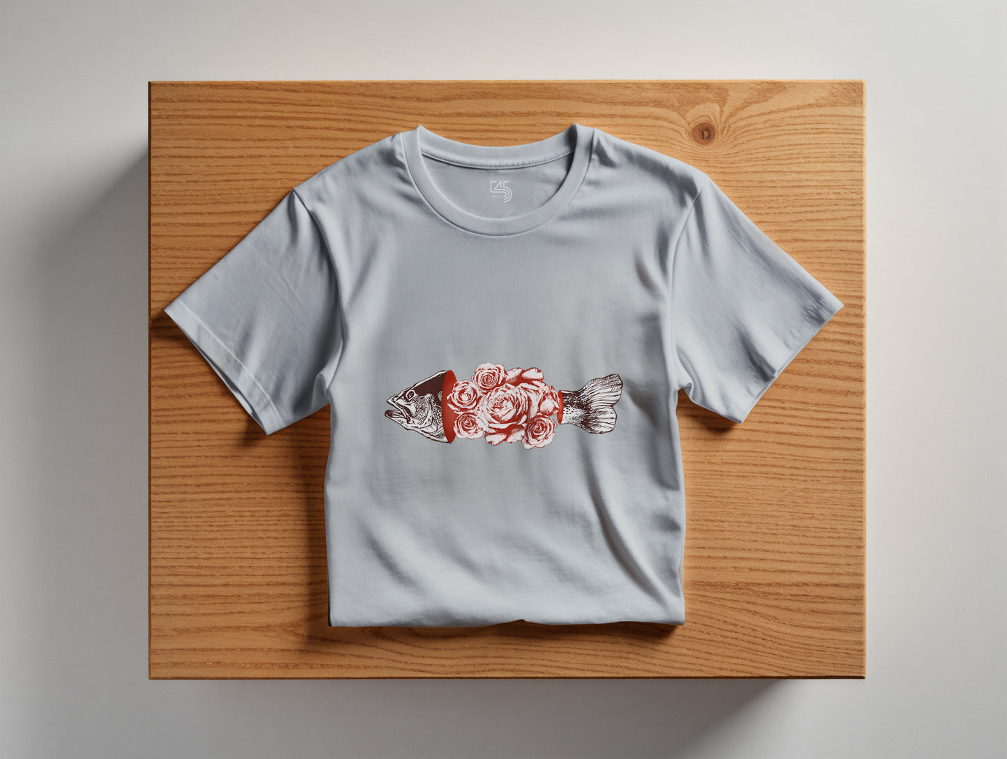 Fish & Rose it's 545 Regular Size T-Shirt (Tişört) (Renk: 7 Farklı Renk) (545TSHR0022)