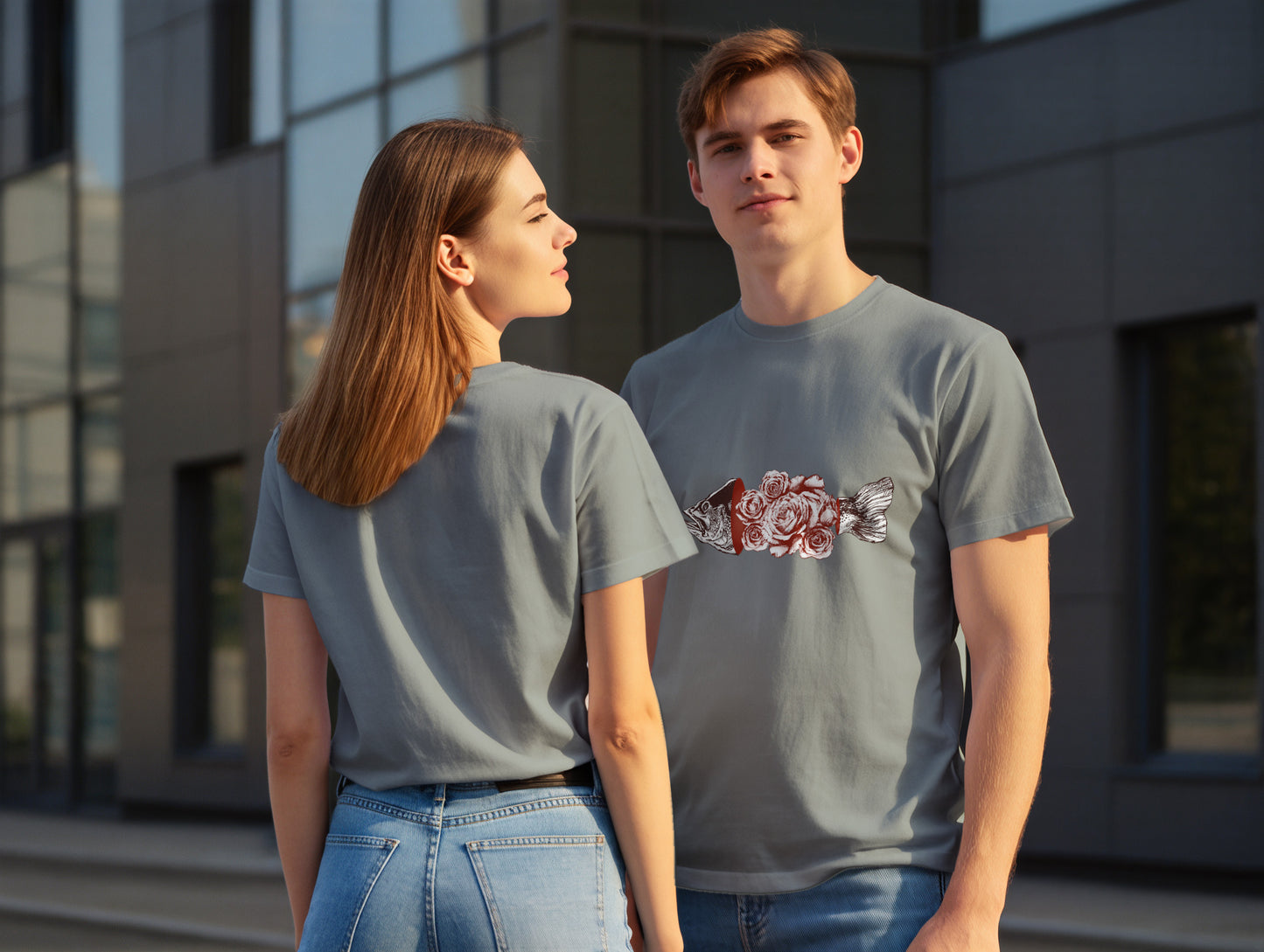 Fish & Rose it's 545 Regular Size T-Shirt (Tişört) (Renk: 7 Farklı Renk) (545TSHR0022)