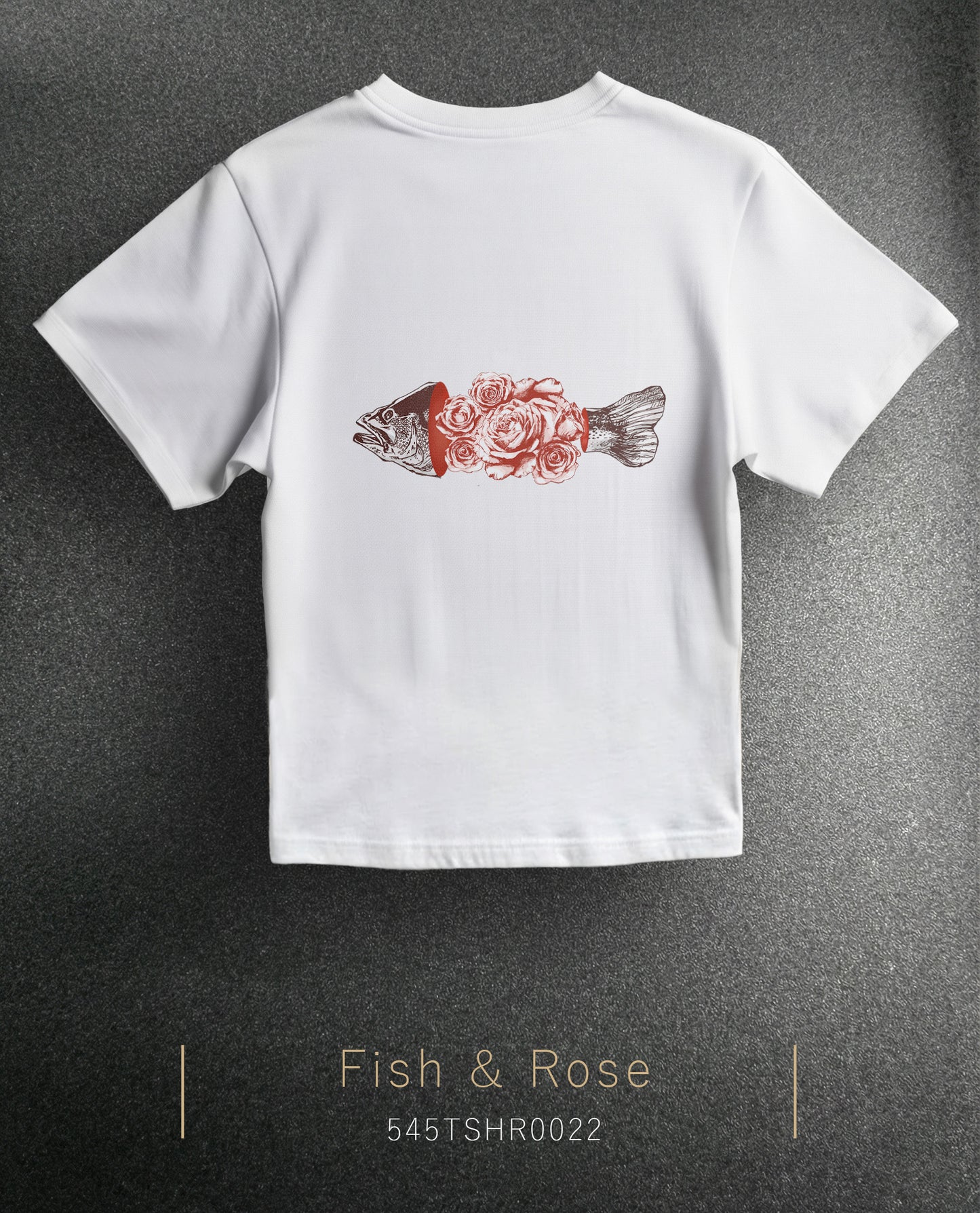 Fish & Rose Regular Size T-Shirt (7 Colors)
