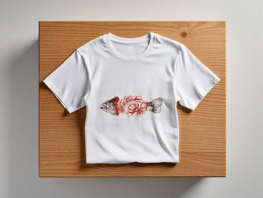 Fish & Rose it's 545 Regular Size T-Shirt (Tişört) (Renk: 7 Farklı Renk) (545TSHR0022)