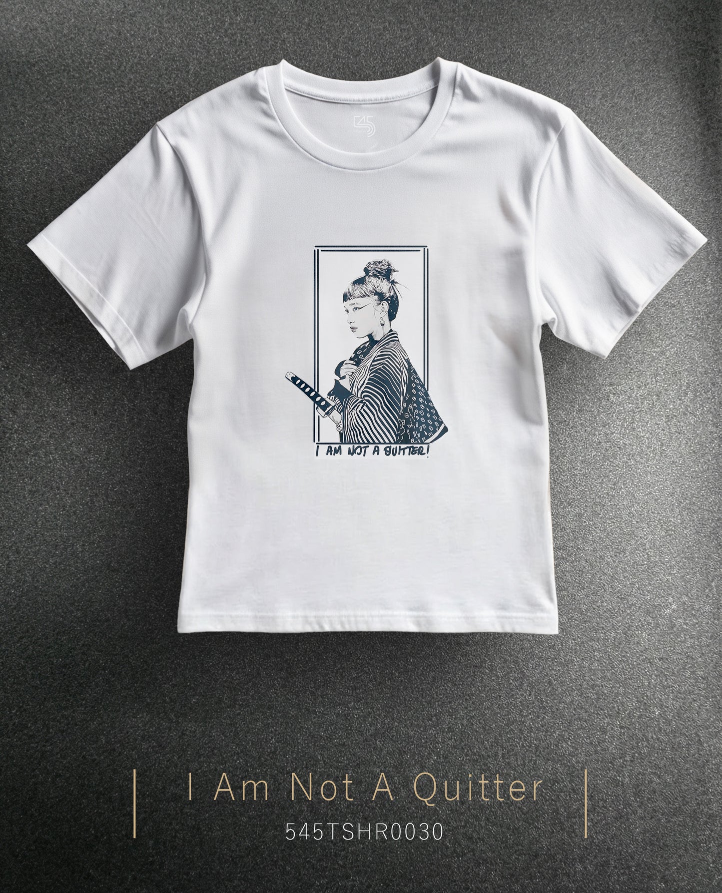 Sharp Silence "I Am Not a Quitter" Regular Size T-Shirt (Tişört) 5 Renk